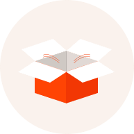 Empty state illustration with red color scheme